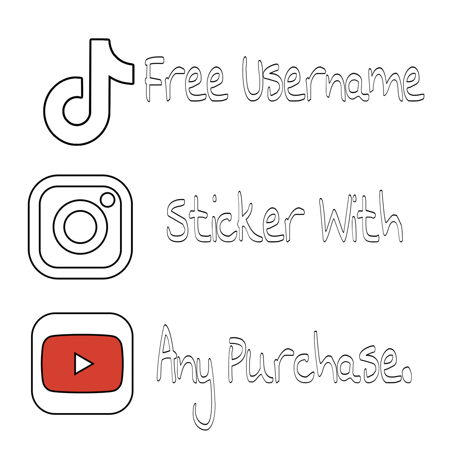 Username sticker