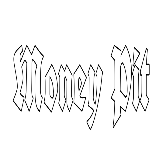 money pit mirror sticker